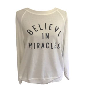 NWT Wildfox “Believe in Miracles” sweatshirt